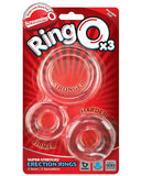 Juego de 3 Anillos de silicona para mejorar la erección