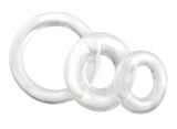Juego de 3 Anillos de silicona para mejorar la erección