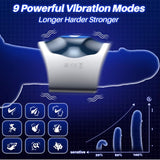 Masturbador masculino con vibrador de pene – FunPlan Stroker vibrador con 9 modos de vibración