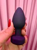 plug Anal de silicona color negro con control| 10 modos vibración