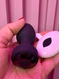 plug Anal de silicona color negro con control| 10 modos vibración