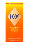 K-Y Lubricante líquido calentador, fórmula a base de glicerina, seguro de usar con preservativos para hombres, mujeres y parejas, 2.4 onzas