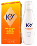 K-Y Lubricante líquido calentador, fórmula a base de glicerina, seguro de usar con preservativos para hombres, mujeres y parejas, 2.4 onzas