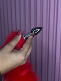 plug Anal sexy de cola de zorro en color rojo para cosplay, bondage