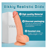 Consolador | Dildo | realista de silicona de 7.3 pulgadas de largo|