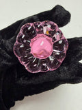 plug Anal de vidrio rosa