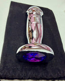 plug Anal en forma de dildo con gema