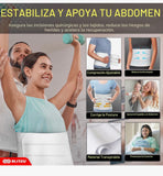 Faja Abdominal de soporte de 9" | 3 paneles para recuperación post quirúrgica | cinturón de soporte de compresión para hernia, cesárea, abdominoplastia