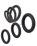 Rings black | Juego de 3 Anillos de silicona para mejorar la erección| estimulación extra para él, pene más grande, duro y largo