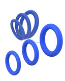 Rings blue | Juego de 3 Anillos de silicona para mejorar la erección