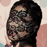 Máscara de Encaje para Mujeres | negro floral