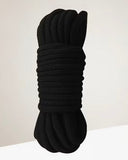 Cuerda shibari de algodón suave negra, 5 metros de largo, BDSM