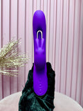 vibrador de conejo - Consolador de punto G 3 en 1 con 10 vibraciones de conejo, 7 aletas y 7 modos de vibración de varita - Estimulador de clítoris y pezones