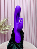 vibrador de conejo - Consolador de punto G 3 en 1 con 10 vibraciones de conejo, 7 aletas y 7 modos de vibración de varita - Estimulador de clítoris y pezones