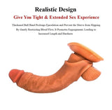 Extensor 3”| Funda de pene de silicona reutilizable para agrandamiento con anillo de testículos