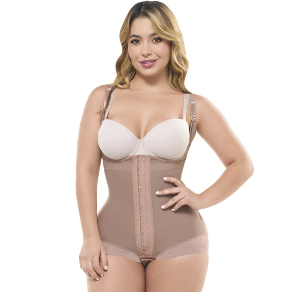 Body espalda alta con broches cocoa