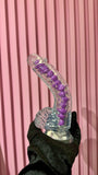 Dildo realista jelly  transparente 8"