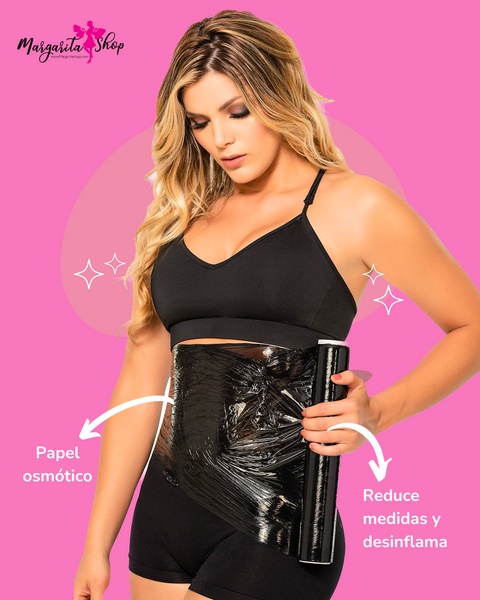 Papel para sudar. Faja plástica