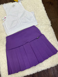 Falda Deportiva School Morado