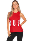 Blusa Rojo con letras blanco Babalú